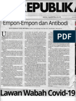 YANIS REPUBLIKA EMPON-EMPON PENINGKAT ANTIBODI UNTUK MELAWAN COVID-19 April 4 - 2020