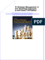 Ebook Download (Ebook PDF) Strategic Management: A Competitive Advantage Approach, Concepts and Cases 17th Edition All Chapter