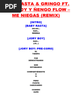 Baby Rasta & Gringo Feat. Nengo Flow y Jory Boy - Me Niegas (Remix)