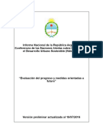 Gobierno de La Nacion INFORME NACIONAL - UnHabitat III PT