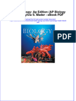 Ebook Download Mader Biology: Ap Edition (AP Biology Mader) Sylvia S. Mader - Ebook PDF All Chapter