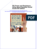 Ebook Download (Ebook PDF) Power and Resistance: Critical Thinking About Canadian Social Issues 6th Edition All Chapter