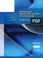 Managing The Business Risk of Fraud: A Practical Guide: Executive Summary