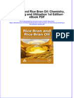 Ebook Download Rice Bran and Rice Bran Oil: Chemistry, Processing and Utilization 1st Edition - Ebook PDF All Chapter