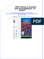 Ebook Download (Original PDF) Literacy in Australia Pedagogies For Engagement, 1st Edition All Chapter