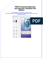 Ebook Download (Original PDF) Financial Statement Analysis and Security Valuation 5th Edition All Chapter