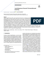 Investigation On Mechanical Behaviour of Inconel 718 Manufactured Through Additive Manufacturing