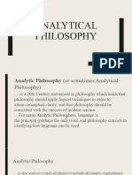 Analytical Philosophy