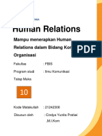 Modul Human Relations Pertemuan 10