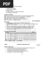 Image and Video Analytics Syllabus