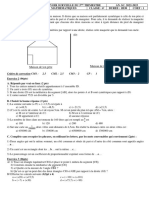 Epreuve COMPOSITION Math 6ème 3ème Trim