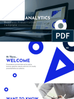 Blue Abstract Modern Productive Project Analytics Presentation