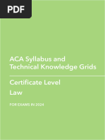 ACA 2024 Syllabus Handbook Certificate Law