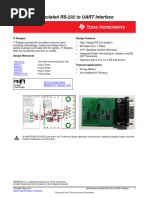 Self-Powered Isolated RS-232 To UART Interface