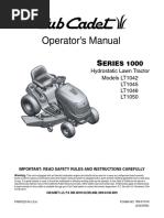 Cub Cadet LT1042 Operator Manual