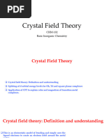 Transition Metal Complexes CFT 1