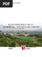 Plan Específico "Pe-10 - Quirihuac - Distrito de Laredo"