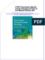 Ebook Download (Original PDF) Psychiatric Mental Health Nursing Concepts of Care in Evidence-Based Practice 9th All Chapter