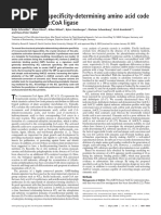 The Substrate Specificity-Determining Amino Acid Code of 4-Coumarate:Coa Ligase