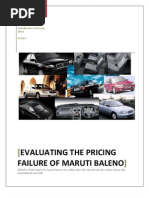 Pricing Strategy Report - Group 5 - Maruti Baleno