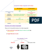 Allotropes, Metallic Bonding, Structures of Solids