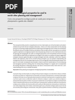 How Can An Ecological Perspective Be Used To Enrich Cities Planning and Management?