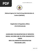 Guidelines For Registration of Imported Drugs Vaccines IVDs Under Collaborative Registration Procedure