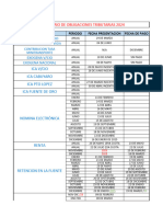 Calendario Tributario