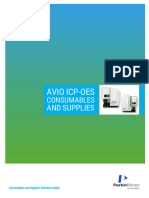 Avio ICP-OES Consumables and Supplies Reference Guide