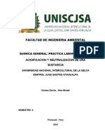 Acidificacion y Neutralizacion de Una Sustancia