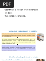 Identificar La Función Predominante en Un Texto