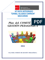 Plan de Comite de Gestión Pedagógica