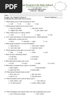 2nd Monthly Test Science