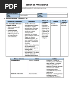 Sesion de Aprendizaje y Fichas