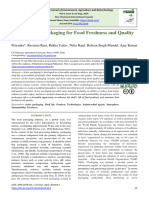 Role of Active Packaging For Food Freshness and Quality Maintenance