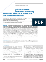 Mitigation Strategy of Subsynchronous Oscillation Based On Fractional-Order Sliding Mode Control For VSC-MTDC Systems With DFIG-Based Wind Farm Access