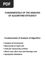 Fundamentals of Analysis of Algorithm