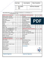 Daily Mobile Crane Inspection List