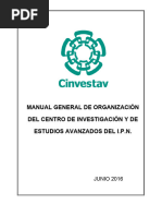 ManualGeneraldeOrganizaciondeCINVESTAV Junio2016