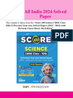 All India 2024 Solved Paper Class 10 Science