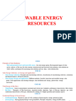 Unit - 1 - Renewable Energy Sources