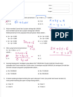 HALWA 1 Sistem Persamaan Linier Dua Variabel - Quizizz