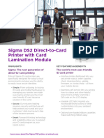 Sigma ds2 Direct To Card Printer Lamination Module Ds