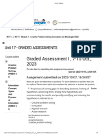 Graded Assessment I, 7-10 Oct., 2023