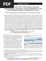 Placental-Specific sFLT-1 E15a Protein Is Increased