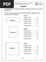 Measure and Calculate The Perimeter of Simple Shapes