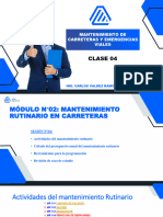 Mantenimiento Rutinario y Periódico en Carreteras SESIÓN N°04