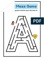 Maze Worksheet