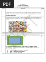 4 Mark Type (Quadratic Equations)