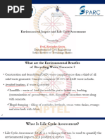 Environmental Impact and Life Cycle Assessment: Department of Civil Engineering